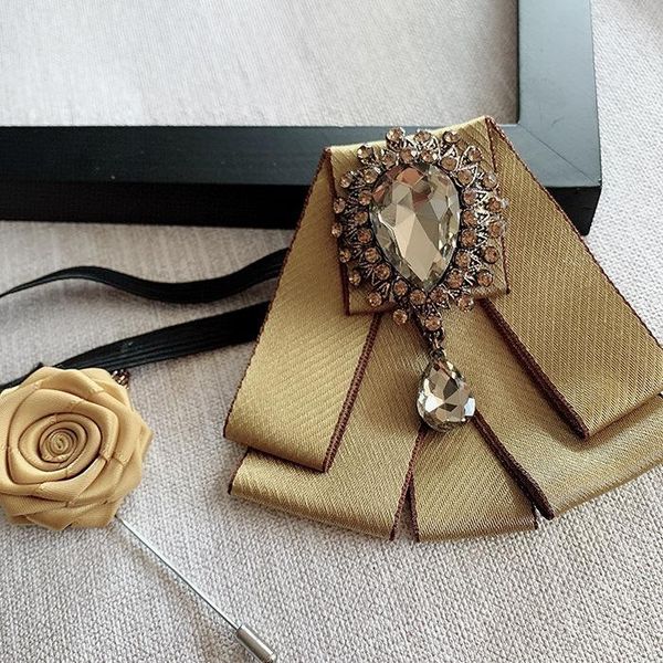 

neck ties men's bow tie brooch set british multi-layer big collar flower korean wedding groomsman bowtie blazer accessories1, Blue;purple