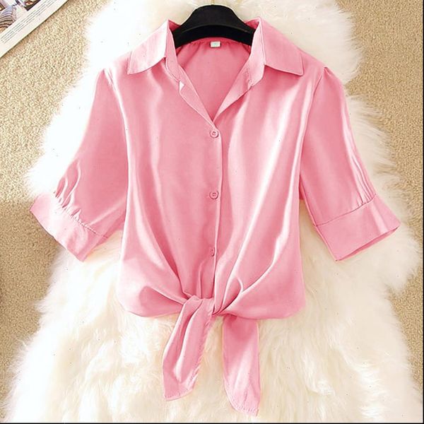 

new womens blouse shirt blue spring summer blouses shirts holiday loose short sleeve blouses women blusas plue size, White