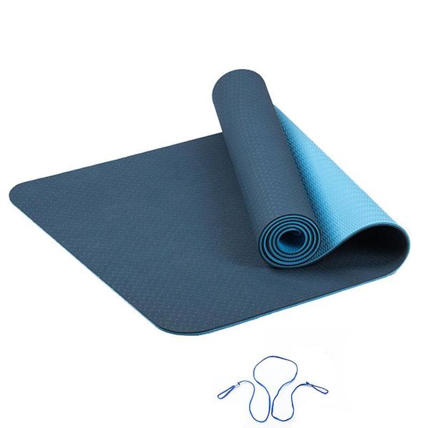 

6 мм tpe yoga mat splip sports fitness упражнения pilates gym colchonete для начинающих 6 мм tpe bbyqjf домашняя сумка