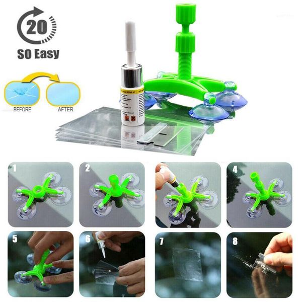 

car window repair tools resin curing glue windshield repair kit glass scratch crack restore car window glass 20201