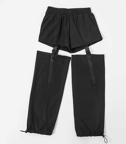 

2021 new multi-dressing bf loosely harlan high-waisted streetwear polyester european and american custom female bjal, Black;white