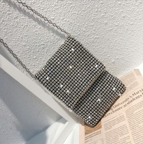 

2020 female new diamond handbag vintage crystal design evening bag wedding party bride clutch bag purse rhinestone shoulder bags