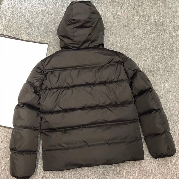 

2020 mens jackets thick hooded windbreaker letters embroidery casual fashion winter jacket down jacket europe size s-2xl, Black