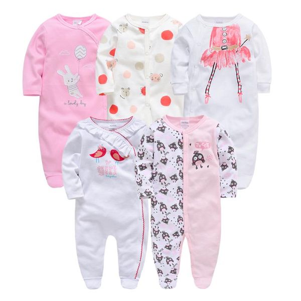 

2020 хлопок baby girl rompers roupa de новорожденные с длинным рукавом 0-12m младенец девочка rompers новорожденный одежда bebes giyim комби, White