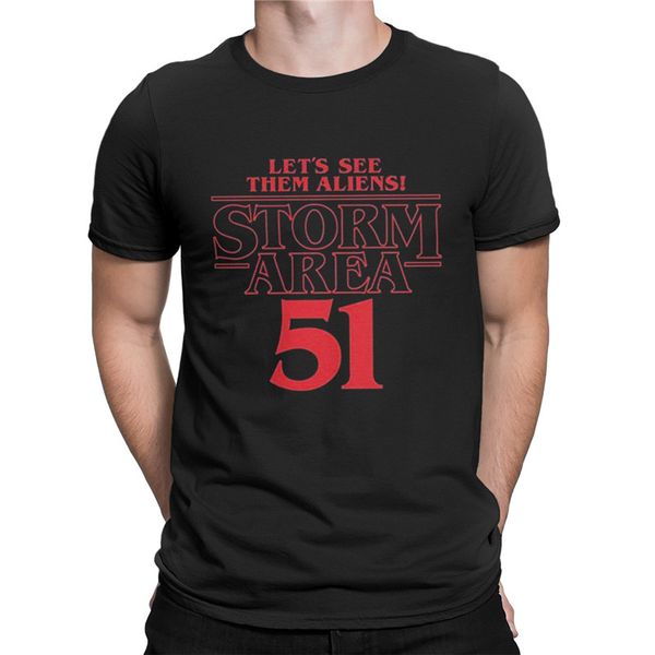 

sport men's t shirt 100% cotton storm area 51 let's see them aliens area 51 raider unite funny meme sayings