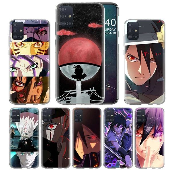 

1dwsasuke mobile phone cover uchiha naruto samsung galaxy a51, a71, a21s, s20 plus, a01, a81, a91, a30, a30s, a50s, note 10 lite