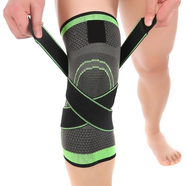 

elbow & knee pads 1pc sports kneepads pressurized bandage elastic support fitness gear basketball volleyball brace protector1, Black;gray