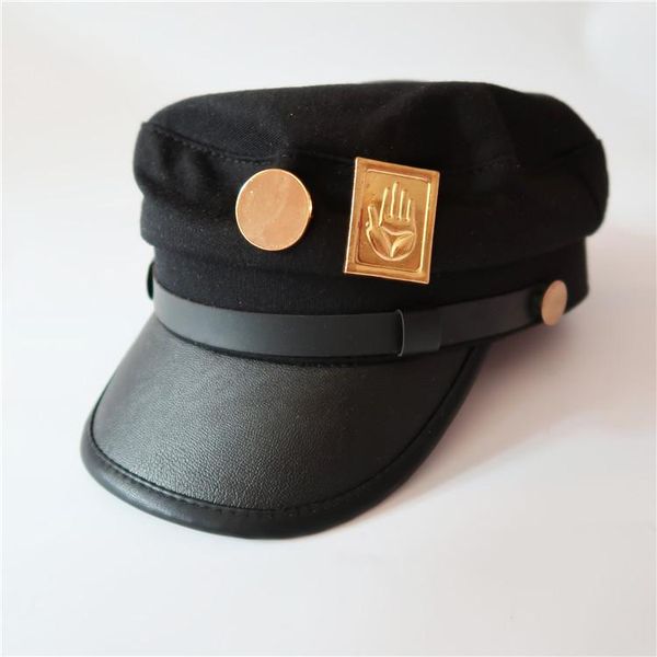 

anime cosplay cap jotaro kujo hat army caps hats badges animation around props