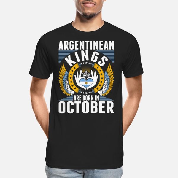 

аргентинские kings родились в октябре футболка hip hop прекрасного o-образный вырез tracksuit толстовка толстовка