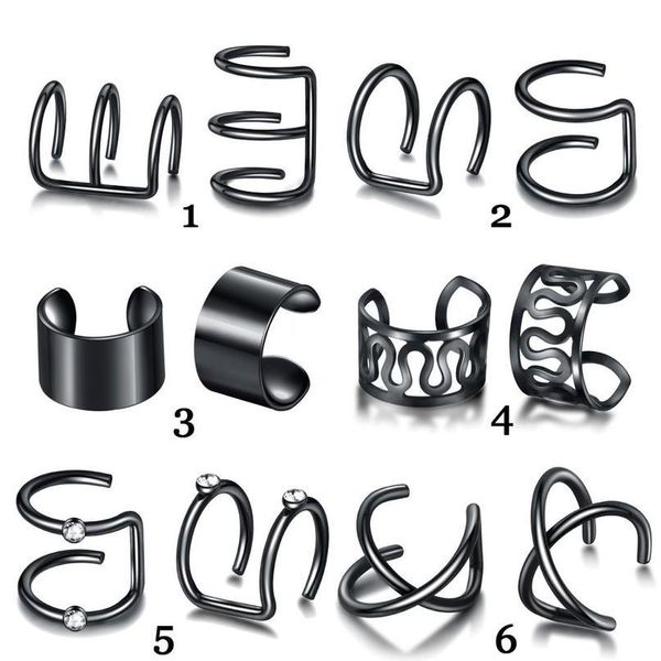 

ear cuff gold leaves non-piercing ear clips fake cartilage earring jewelry for women men wholesa jllunt, Silver