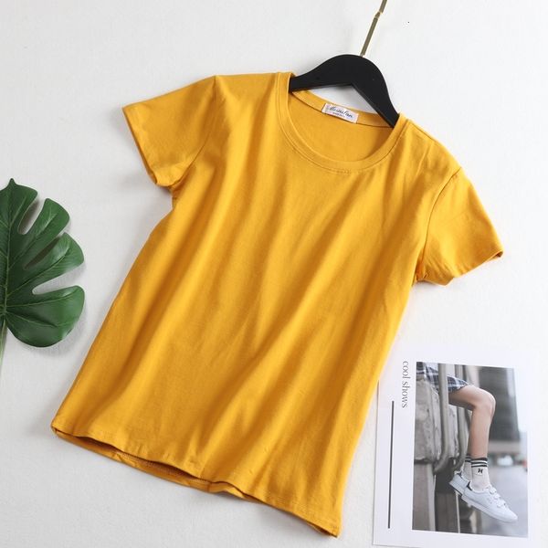

new -2xl solid women t shirt 95% cotton basic t-shirt female o neck casual slim fit summer short sleeve tshirt 2021 kxjz, White