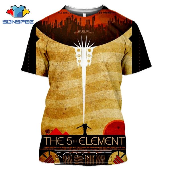 

the fifth element classic movie 3d print shirts hippie anime comics men clothing