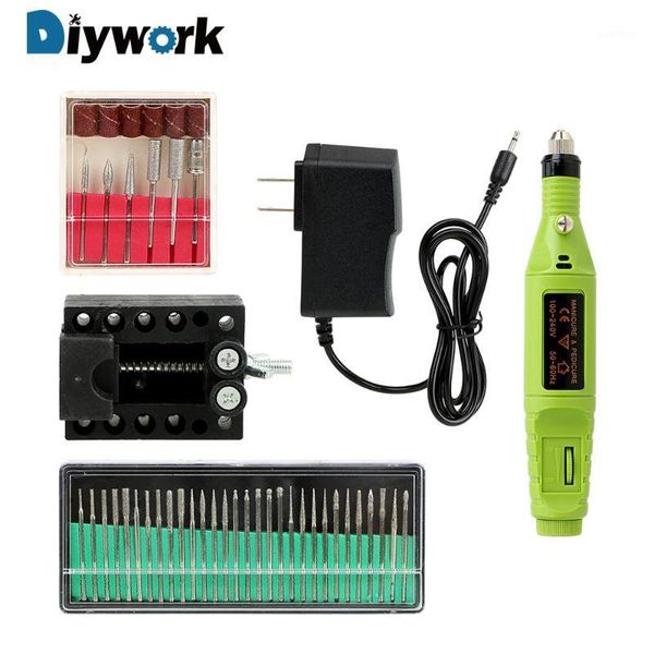 

diywork us plug/eu plug electric carving pen polish grinding rotary power tool with accessories driling tool 100v-240v1
