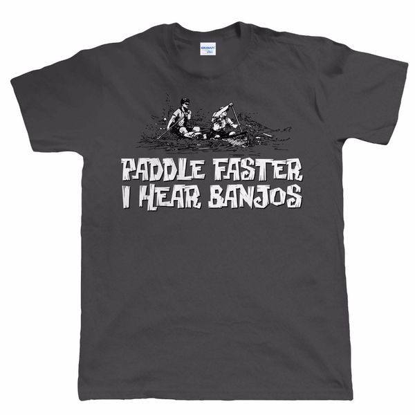 

men's fashion paddle faster, i hear banjos, funny canoeing , gift for fathers him sport hooded sweatshirt hoodie men t shirt