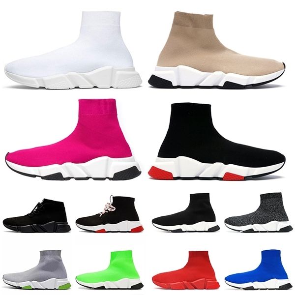 

luxury designer sock casual shoes women men sock trainers sports sneakers white beige pink black red platform tripler vintage sock boots