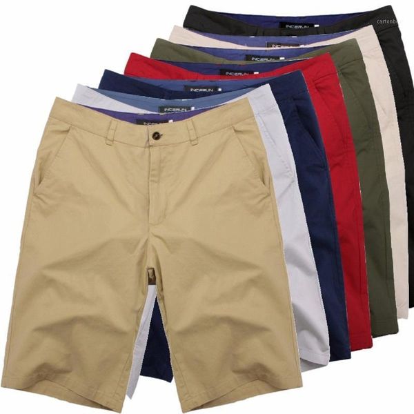 

men's shorts summer smart casual men cotton streetwear fashion plain business formal chinos plus size 44 fashion1, White;black