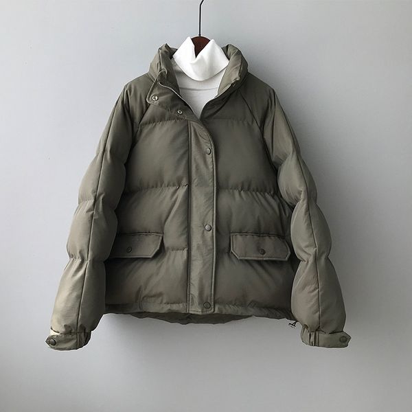 

2020 зима новый стандартный воротник мягкий пальто женщины свободные и толстые ленивые ветер мягкие пальто женщины, Blue;black