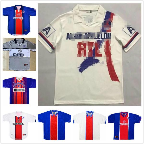 

1993 1994 retro paris anelka okocha weah soccer jersey 06 07 paris red soccer shirt 12 13 93 94 95 99 ibrahimovic classic football shirt, Black;yellow