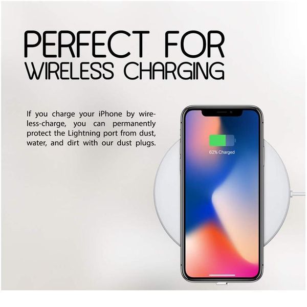 

metal dust plug skin pc charger port anti for iphone 5 5s se 6 6s 7 8 plus x x jlleto
