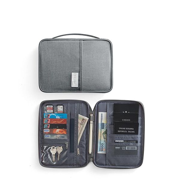 

storage bag organizer card storage bag multi-function document package travel passport