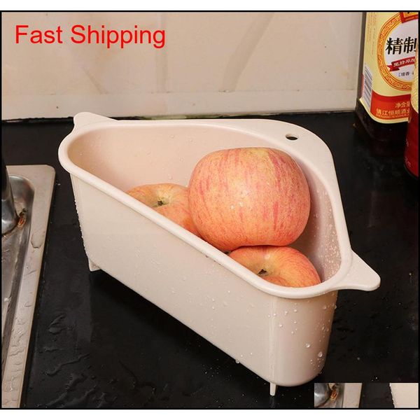 

kitchen storage rack drain basket with suction cup for sink corner pp plastic sponge brush cloth strainer basket qylnqs wphome
