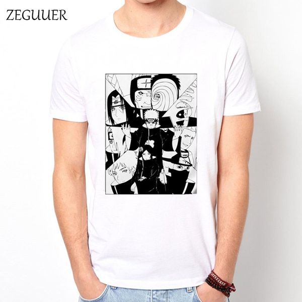 

naruto akatsuki pein team 7 naruto anime uchiha sasuke white anime harajuku streetwear men's casual hoodie designers t shirts sweatshir