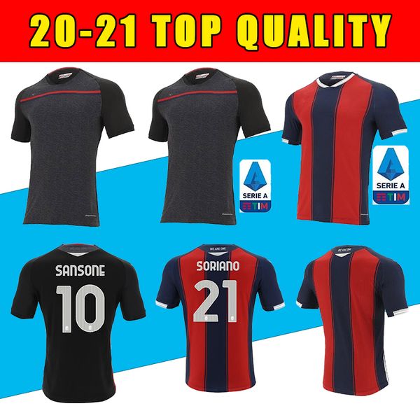 

20 21 soccer bologna 21 roberto soriano jersey 11 andreas skov olsen 24 rodrigo palacio 17 gary medel ibrahima mbaye football shirt, Black;yellow