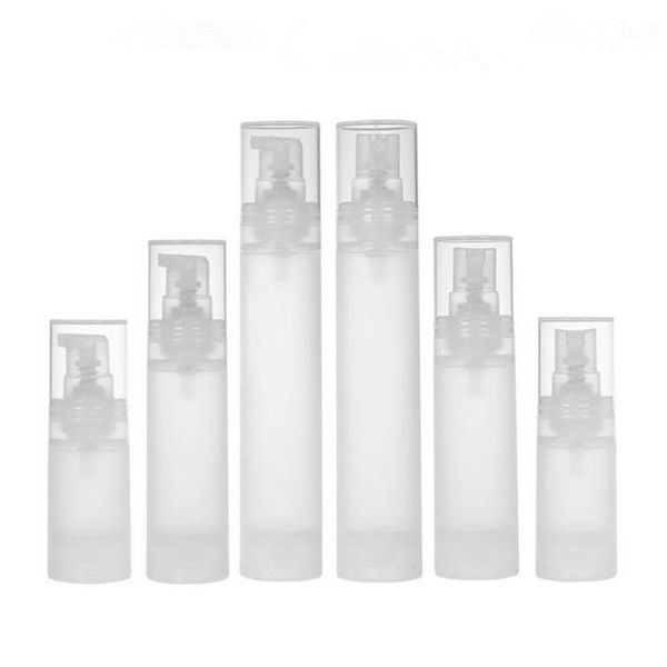 

15ml 30ml 50ml airless bottle frosted/matte vacuum pump bottle lotion with pp material f20211970
