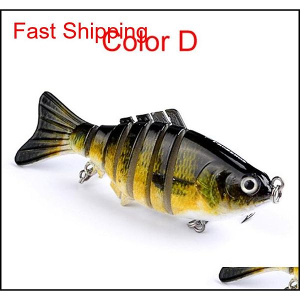 

10cm classic luria bait plastic hard fishing lures multi section fish road sub bionic baits hs001 packaging fishes ugx abc2007