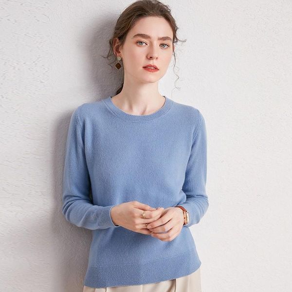 

woman sweater women fall 2020 clothing winter oversizedpink autumn knitted long sleeve cropped 100% cashmere pullover o-neck, White;black