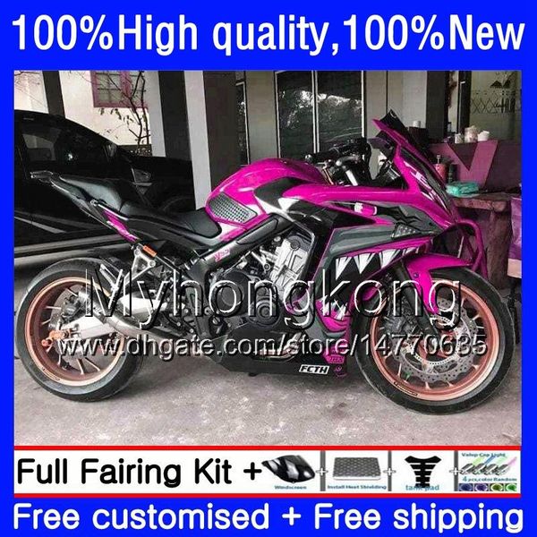 Кузовного Для HONDA CBR Shark Rose 650F CBR650F 11 12 13 2014 2015 53HM.91 CBR650 F CBR650F CBR 650 F 2012 2013 2011 14 15 16 обтекателя комплект