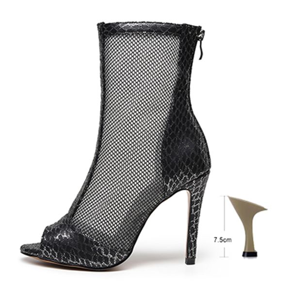 

2021 new ladies latin boots girls soft dance black women pu high heel ballroom salsa dancing shoes for party q05t