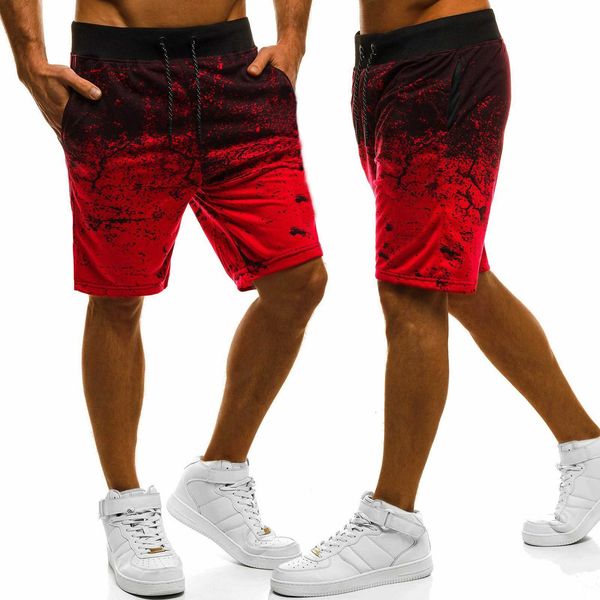

2020 summer casual shorts style sports slim random beach pants men's, White;black