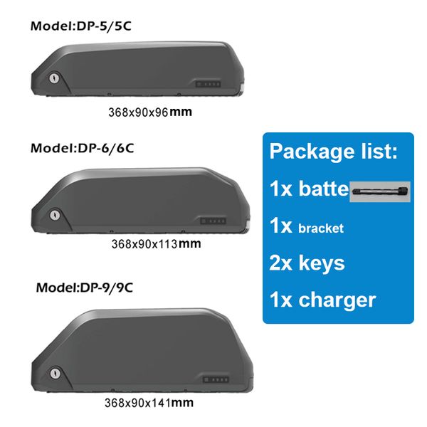 

duty 52v 17.5ah polly shark battery ebike batteries for 48v 36v 1000w 1200w polly down tube fat tire electric bike batteria