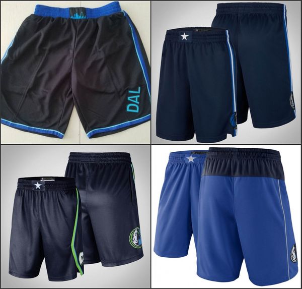 

dallas mavericks men navy blue nba swingman basketball shorts, Black