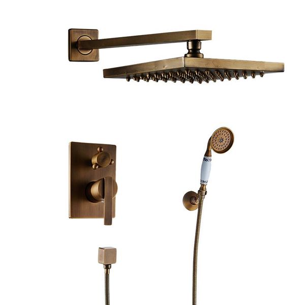 

brass 8 rain square shower head bathroom shower faucet set wall mounted shower mixer bath set bath faucet bbylta lipper