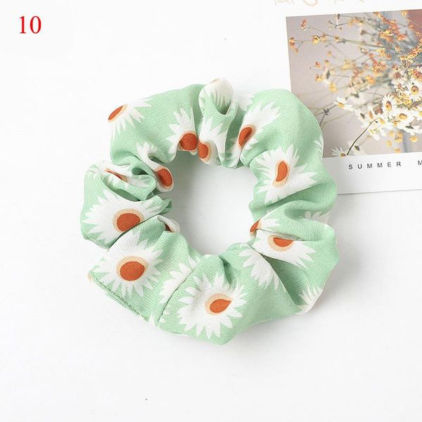 

daisy floral print hair rings chiffon gum rope ring for girls cute elastic ponytail headbands summer elegant rubber bands q wmtspx