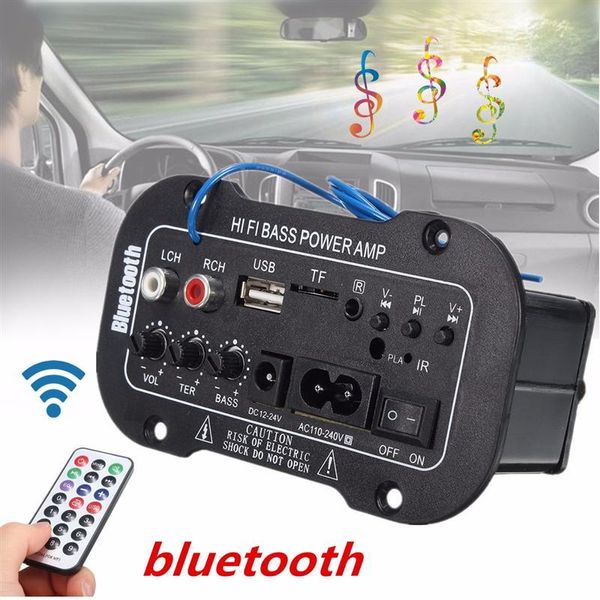 30 Вт Усилитель Доска Аудио Bluetooth Amplificador USB DAC FM Radio TF Player Subwoofer DIY Усилители для мотоциклов Home