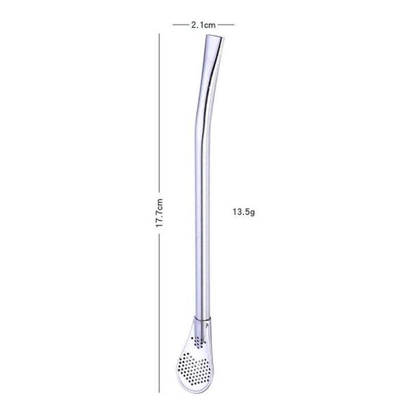 

creative 304 stainless steel drinking straw filter handmade yerba mate tea straws bombilla gourd reusab qyleyb my_home2010