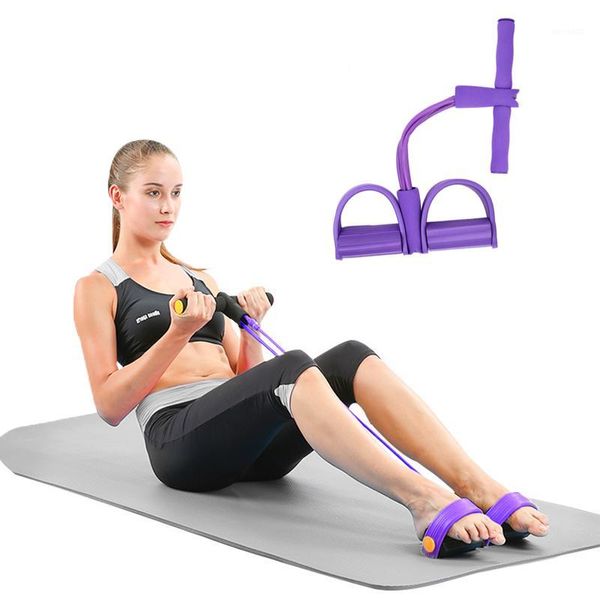 Faixas de resistência Esporte Ropes Pedal Abdominal Exercício Multifuncional Exercício Ginásio Elastic Rower Equipamento de Exercício para Fitness1