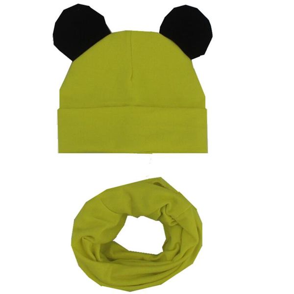 

новый хлопок детей hat шарф set детские прекрасные уши шапки шапочки высокого качества мальчики hat шарф set детские шапки фото кпт jllqmn, Red;brown