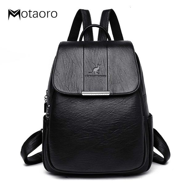 

women leather backpacks bags female backpack for girls school bag travel bagpack ladies sac a dos back pack plecak
