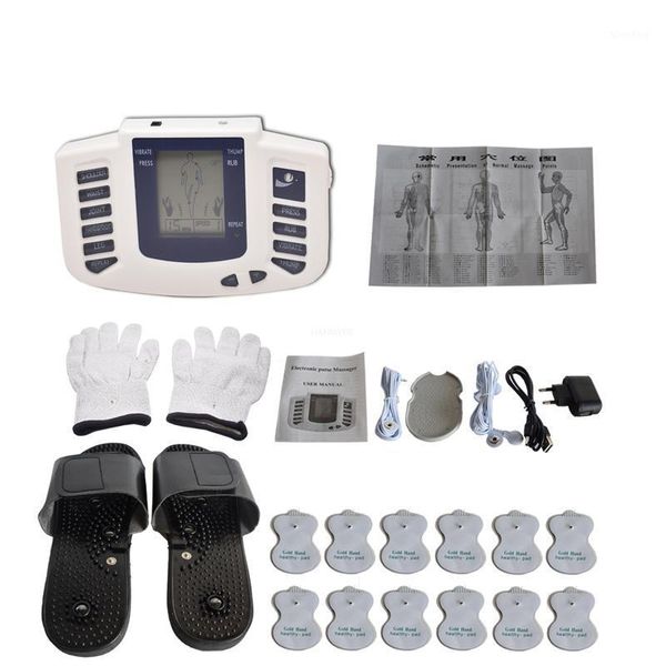 

electric massagers hanriver stimulator full body relax muscle massager pulse tens acupuncture therapy slippers gloves with electrode pads1