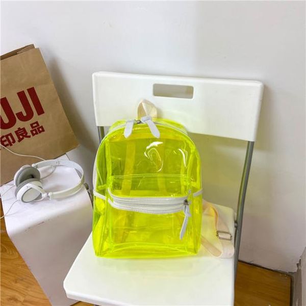 

водонепроницаемый pvc прозрачный женский рюкзак для девочек главная организатор маленькие школьные рюкзаки для подростков большие сумки для
