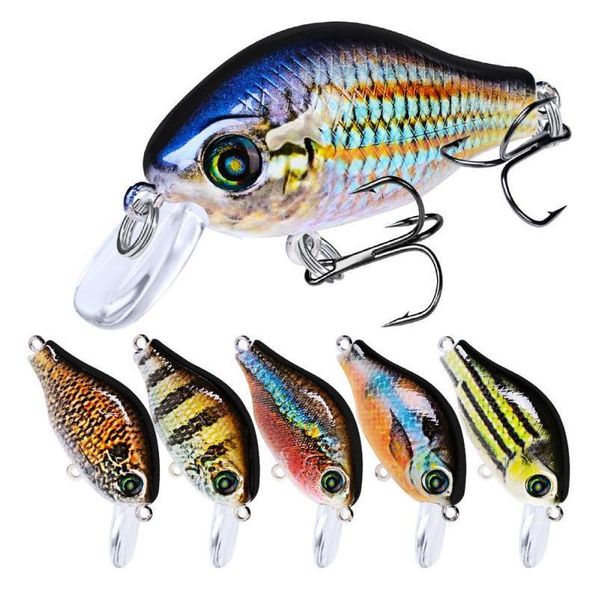 

52mm/8.5g artificial bait 10 colors floating fishing lure plastic colorful 3d bionic luya plastic h bbycne