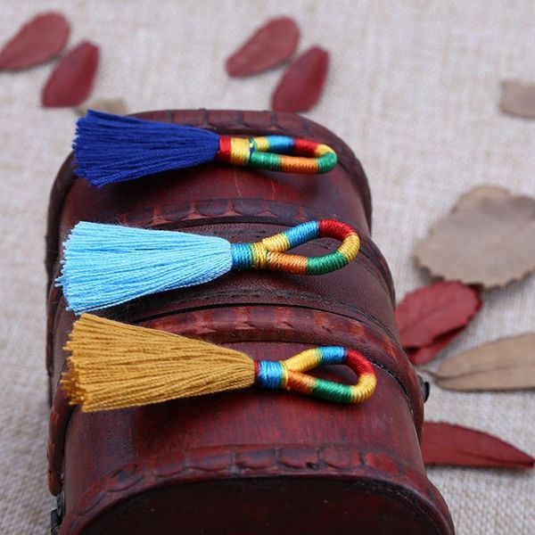 

20pcs lot 4cm clothing accessories key tassel outer ring sewing tassel trim decorative key tassels for curtain home decoration h jllmyl