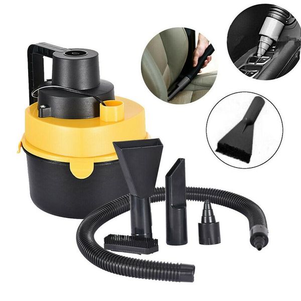 

vacuum cleaner al21 -portable for car, powerful handheld car wet dry canister inflator turbo dc 12v
