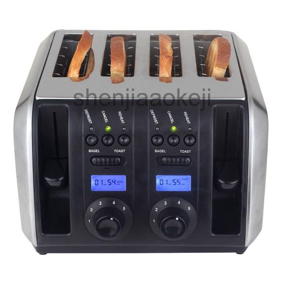 

electric skillets commerical multifunctional toaster stainless steel baking machine household 4 slices 220v/50hz 1750w 1pc