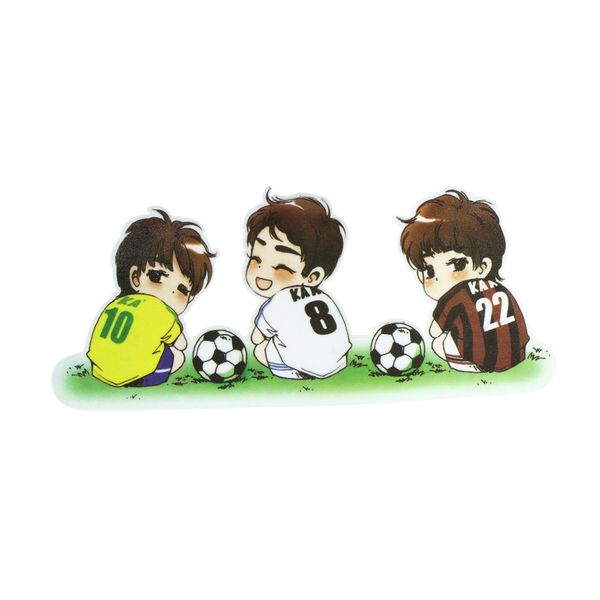 

quelima 1pc cute cartoon waterproof football pattern car sticker
