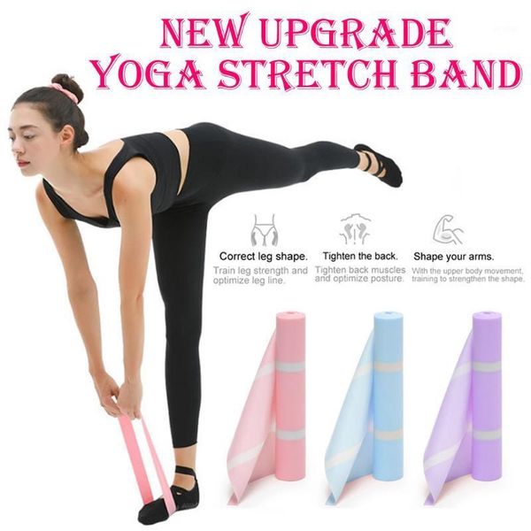 

resistance bands gym equipment yoga pilates rubber stretch strap elastic sports exercise fitness belt#p301